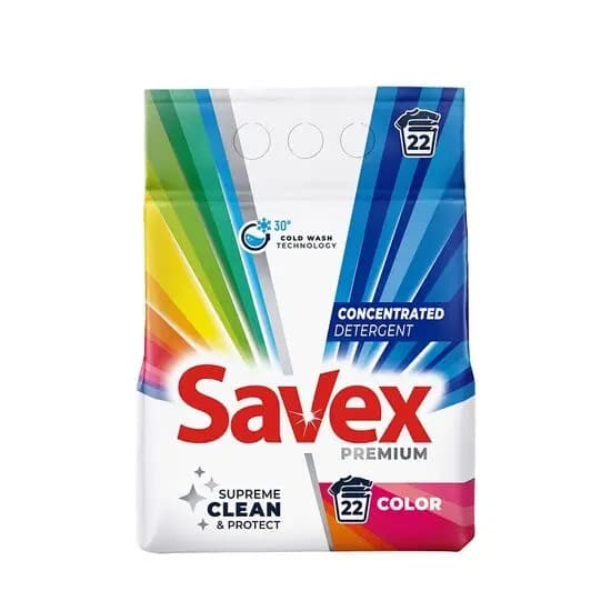 Detergent pudra SAVEX Premium Color, 1.8 kg, 22 spalari image
